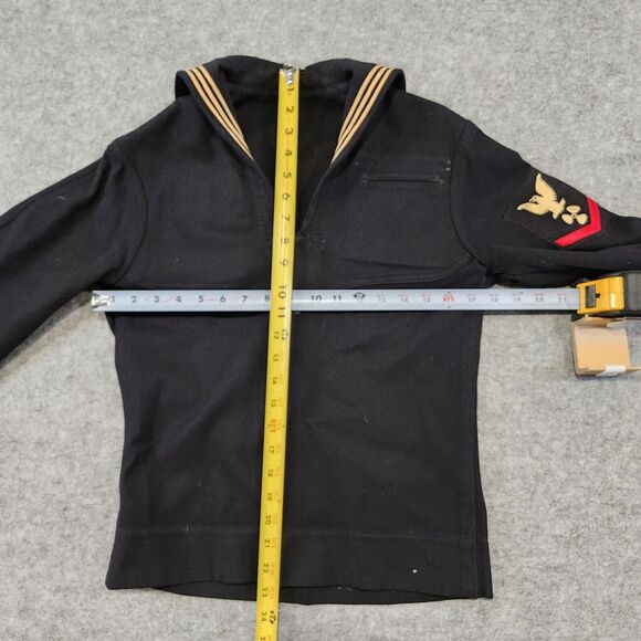 VTG US Navy Crackerjack Wool Uniform Top/Shirt Mens 34 Naval Clothing Factory - Picture 5 of 16